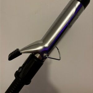 Professional Silver and Black Curling Iron
